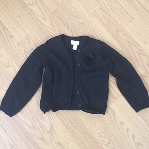 🚺Toddler Girl Black Cardigan sweater.